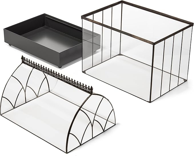 H Potter Large Terrarium Wardian Case - Glass Plant Container