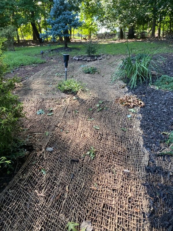 Sandbaggy Jute Netting Roll, 8 ft x 112ft - Biodegradable Erosion Control Blanket for Slopes, Hills & Drainage, Eco-Friendly, Durable Soil Stabilizer, Contractor-Approved for Landscaping (5 Rolls)