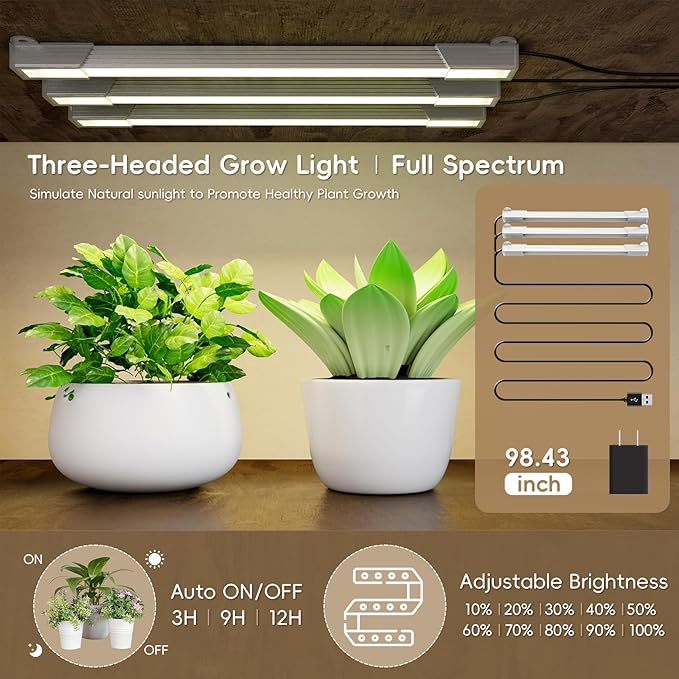 Plant Stand Indoor with Grow Light, 8 Tiered Indoor Plant Shel, 48" Tall Plant Stand for Indoor Plants,Metal Plant Flower Holder, Tree-Shaped Plant Rack for Patio, Home, Easy Assemble