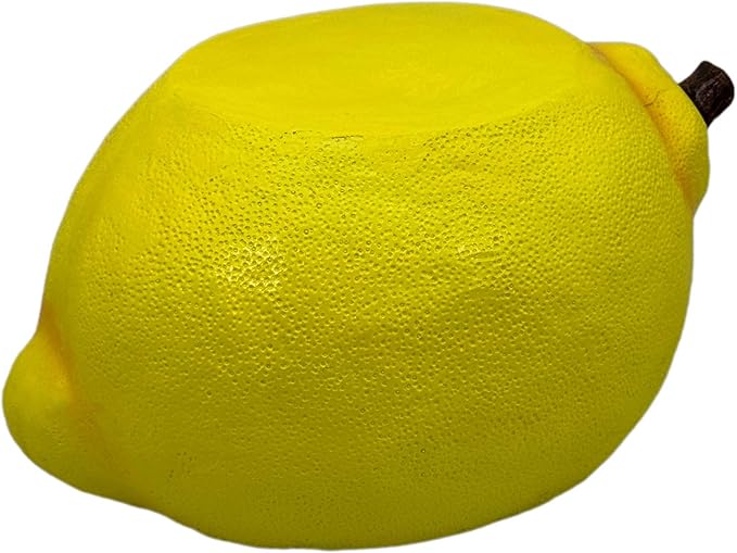 Galt International 10" Yellow Lemon Fruit Stool Plant Stand for Home Decor Plant Stand Garden Indoor Outdoor Decorations
