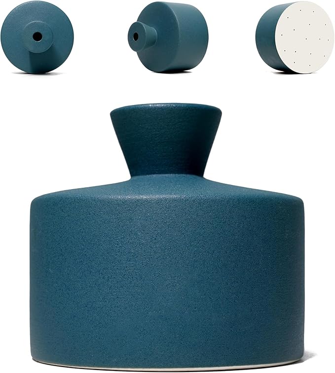 Ceramic Watering Bell, Decorative Watering Can for Plants, Stylish Indoor and Outdoor Watering Pot, Perfect for Home Garden and Office Décor (Green 19 fl oz)