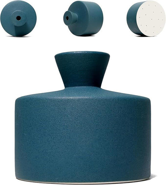 Ceramic Watering Bell, Decorative Watering Can for Plants, Stylish Indoor and Outdoor Watering Pot, Perfect for Home Garden and Office Décor (Green 19 fl oz)