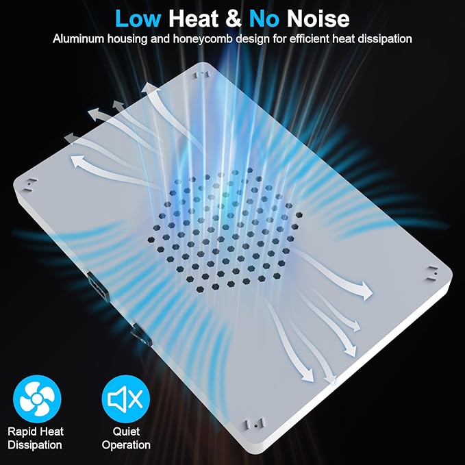 Remote Control LED Grow Light, 100 Watt Dimmable Full Spectrum Plant Light, 3 Lighting Modes Grow Lights for Indoor Plants Seed Starting Seedlings Vegetable, Hanging Growing Lamp for 2x2/3x3 Grow Tent