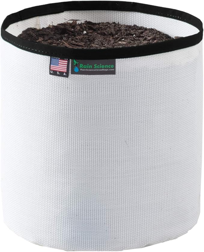 Grow Bag 1 Gallon, Planting Pots - Colorful Plant Grow Bags Pots Gardening Vegetable - Air Pruning Mesh Fabric Plant Container - (White/Black)