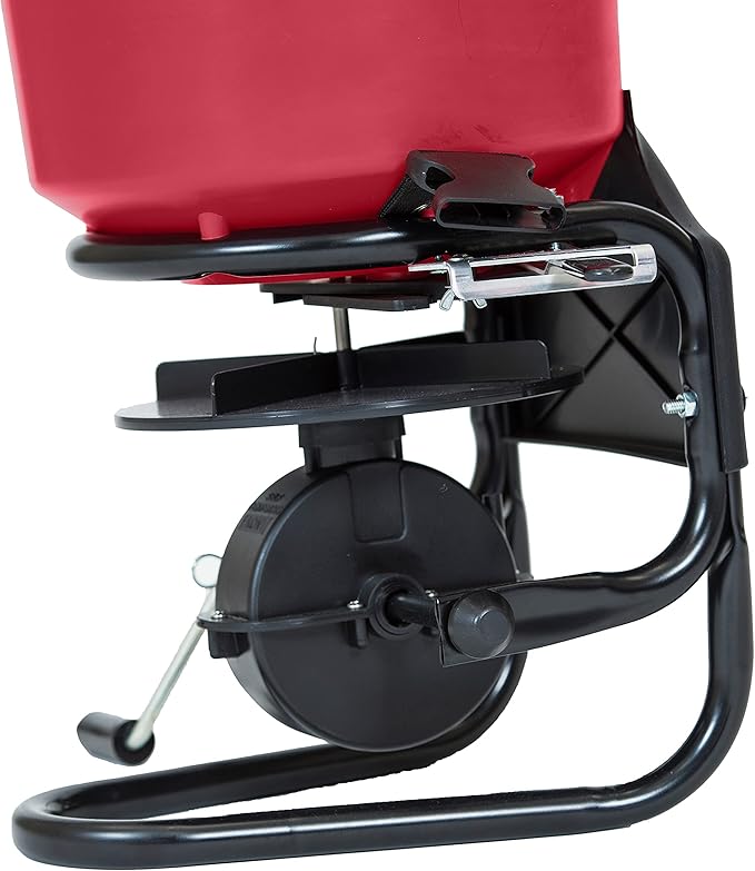 EarthWay 3100 40 LB Professional Chest Mount Hand Crank Broadcast Spreader Including Even Spread Technology, Comfortable & Adjustable Harness Strap and Rain Cover