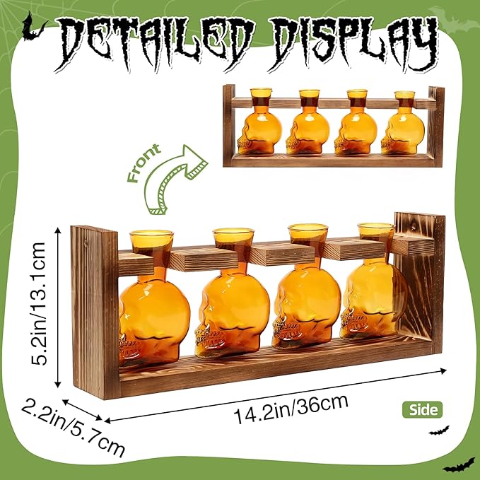 Plant Propagation Stations Halloween Skull Plant Terrarium Kit Glass Vases Gift for Father Air Planter Home Office Decor