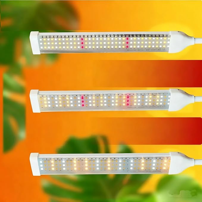 Grow Lights for Indoor Plants Full Spectrum, LED Plant Light with Stand, Adjustable Height, 4/8/12H Timer, 10 Dimmable Levels & 3 Lighting Modes (315 LEDs Stand)