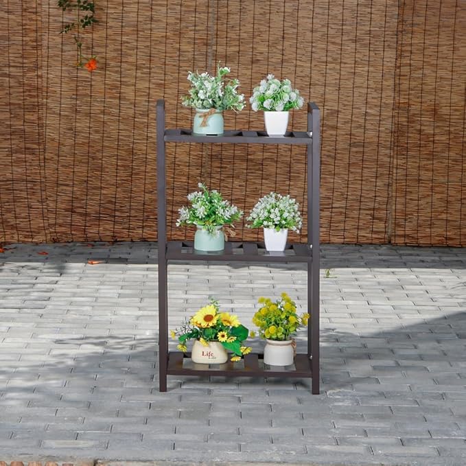 Plant Stand for Versatile Decor - Indoor/Outdoor Aluminum Stand with 300 LBS Strength, Sized L21.6 x W11.8 x H38.5 inch - Perfect for Patios, Gardens, Living Rooms