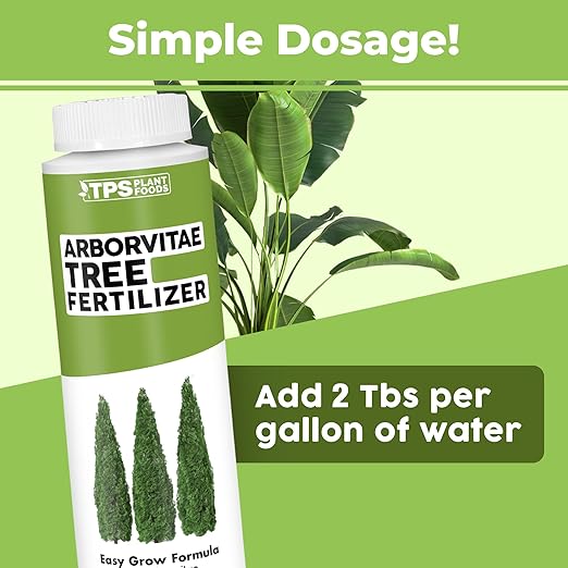 TPS NUTRIENTS Arborvitae Tree Fertilizer for All Arborvitaes, Evergreen Shrubs and Thuja Trees, Liquid Plant Food 8 oz (250mL)