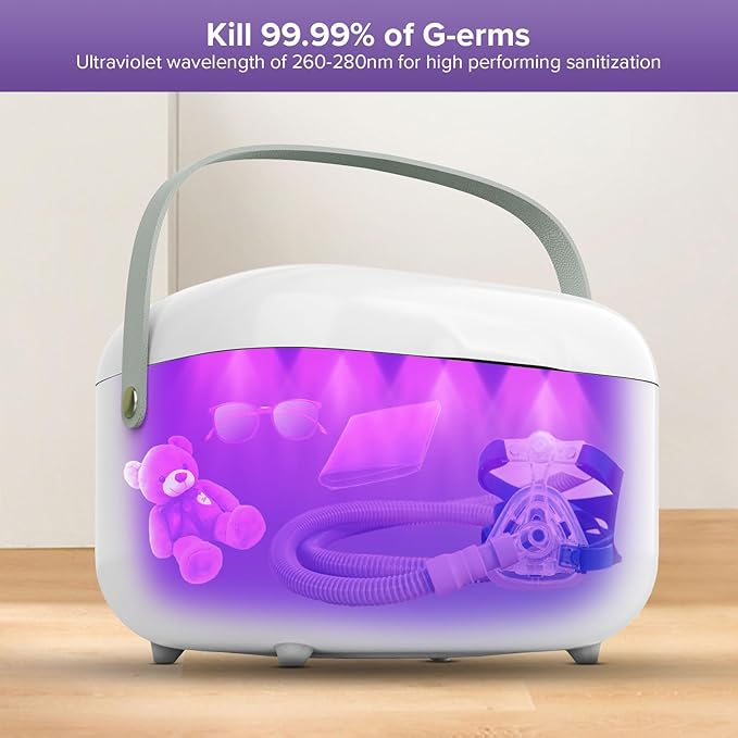 SANSI UV Light Sanitizer Box, 10W Sanitizes in 5 Minutes, 360° UVC Chips 5.1L Large Capacity Sanitizer for Baby & The Whole Family