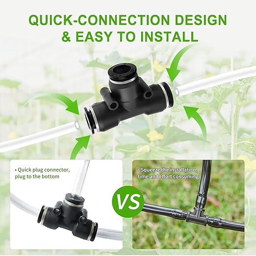 Automatic Watering System for Potted Plants - 10-Pot Indoor Plant Waterer with Timer, Leak-Proof Design & USB-C/Battery Power