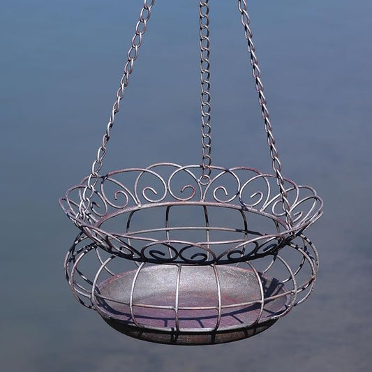 Metal Hanging Planters,Plant Hanger Basket Decorative Plant Pot Holder for Outdoor Indoor Garden, Patio, Deck, Porch, Flower Pots