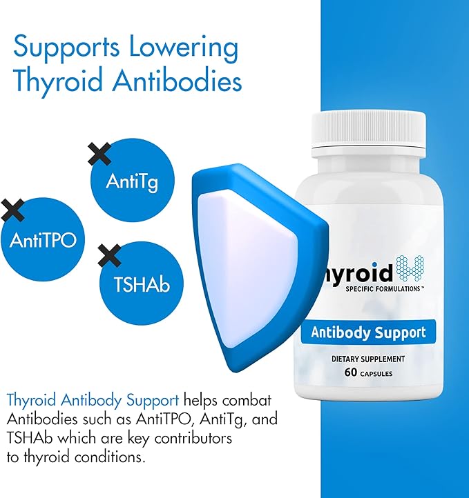 Antibody Support - Thyroid Antibody Support Combines Nigella Black Cumin Seed, Selenium and Inositol to Help Lower Thyroid Antibodies and Thyroid Cells