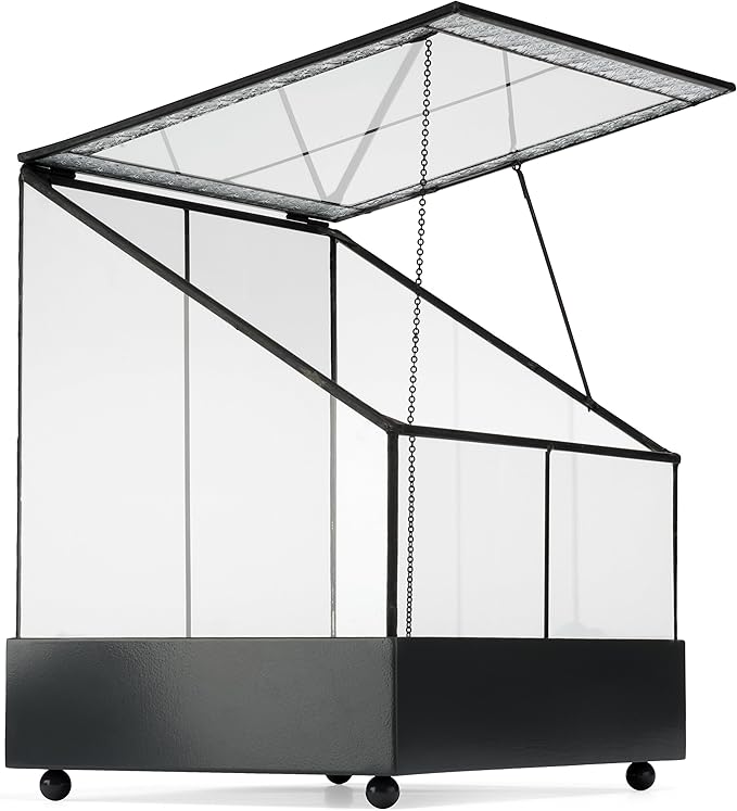 H Potter Terrarium Wardian Case Plant Container Succulent Planter Fairy Garden Display Case WAR153
