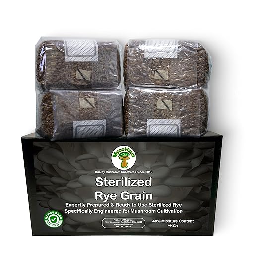 MycoHaus Mushroom Growing Kit with Injection Ports | Sterilized Rye Grain | Magic Indoor Grow Bags for Mushrooms | Home Cultivation Supplies | Without Spores | 1 Pound (36 Pack)