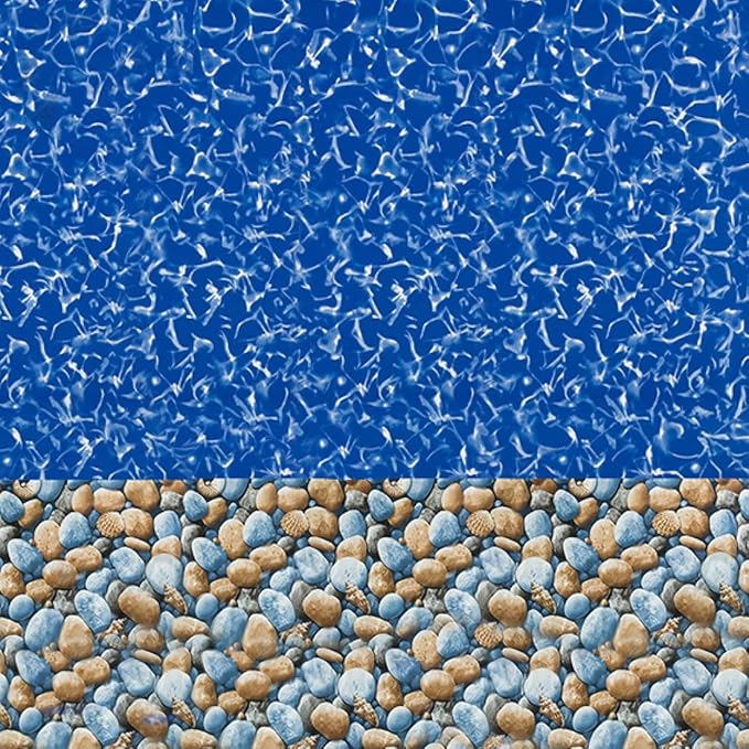 Swimline Overlap Pool Liner for Above Ground Pools, Bedrock, 33 (Round), 48/52 Inch Wall, 25 Gauge