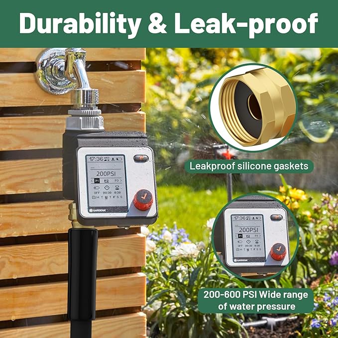 Short Garden Hose 3 ft x 5/8" Female to Female, Heavy Duty Small Water Hose Extend Connector, Leak-Free Connections Hybrid Rubber Leader Hose with 3/4" Double GHT Fittings, Black
