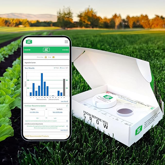 MySoil Test Kit PRO Pack, Unlock Your Lawn & Garden Potential, Complete & Accurate Nutrient and pH Analysis with Recommendations Tailored to Your Soil and Plant Needs | 2 Test Kits + 1 Soil Probe