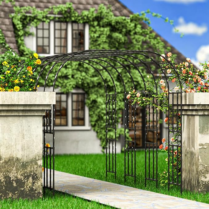 Garden Arch connectors - Length: 15.5 inches, Suitable for Pipe Diameter: 0.78 inches,Connect with a Garden Arch to Form a Garden Promenade