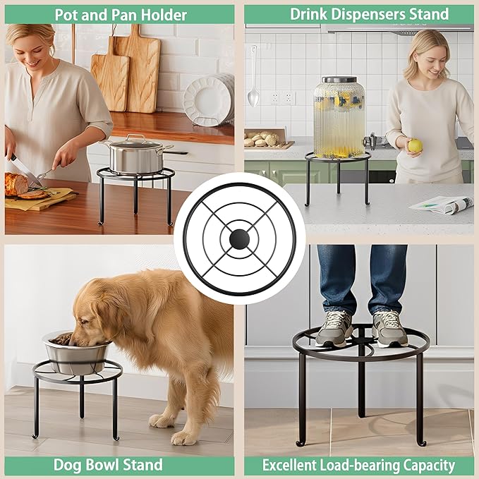 5 Pack Metal Plant Stand Indoor Outdoor Heavy Duty Rustproof Iron Flower Pot Stand Holder for Multiple Plants, Potted Holder Display Flower Shelf