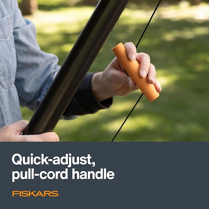 Fiskars XtendControl Extendable Tree Pruner (12 ft), Pole Saw, Adjustable Branch Trimmer with 15" X1 Saw, 3-6 ft Extension Poles, and Secure Locking System for Precision Cutting
