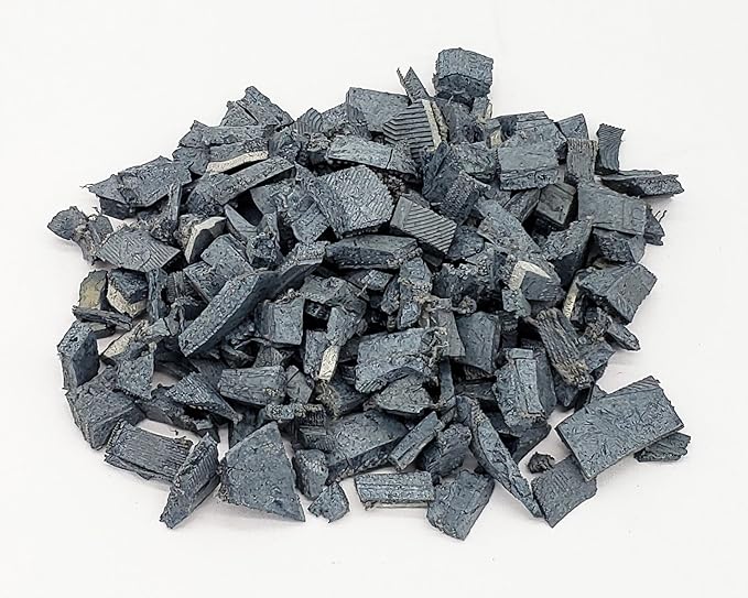 100% Wire-Free Rubber Mulch – Gray, 20 lb (0.8 cu ft) | Long-Lasting, Low Maintenance, Safe for Kids & Pets – Landscaping & Playground Ground Cover