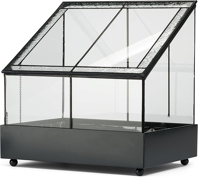 H Potter Terrarium Wardian Case Plant Container Succulent Planter Fairy Garden Display Case WAR153