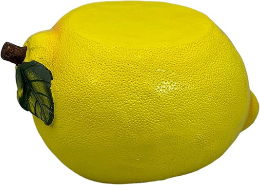 Galt International 10" Yellow Lemon Fruit Stool Plant Stand for Home Decor Plant Stand Garden Indoor Outdoor Decorations