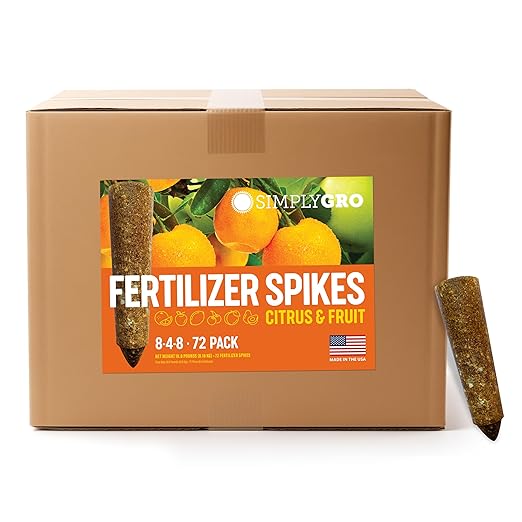 Fertilizer Spikes for Citrus & Fruit Trees & Shrubs (72 Spikes - 18.0 Lbs)