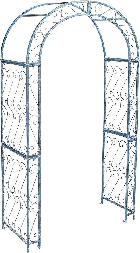 Safavieh PAT5007C Outdoor Collection Pagan Victorian Antique Blue Arch