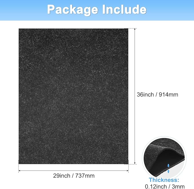 3MM Thickened Outdoor Storage Shed Mat, 3 x 2.5 FT Garage Floor Mats with Reusable, Washable, Non Slip, Durable for Protects Garage Floors/Driveways/Entrance Doors/Deck [Gray]