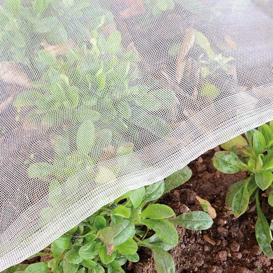Garden Netting Pest Barrier: 10'x50' Fine Bug Netting for Garden Protection Row Cover Raised Bed Screen Mesh Greenhouse Mosquito Net, Protecting Tree Plants Vegetable Flowers Fruits