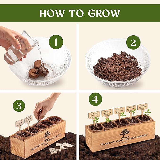 DIY Bonsai Tree Kit for Beginners – 5X Unique Japanese Bonzai Trees | Complete Indoor Bonsai Starter Kit for Growing Bonsai Plants with Tools & Planters – DIY Gardening Gifts for Women & Men