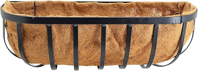 Arcadia Garden Products 1529 Solstice Series Wall Trough Planter, 24-Inch
