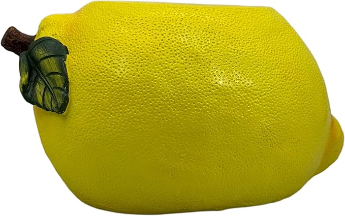 Galt International 10" Yellow Lemon Fruit Stool Plant Stand for Home Decor Plant Stand Garden Indoor Outdoor Decorations