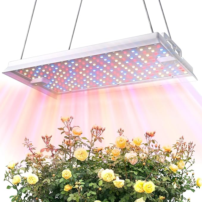 Plant Grow Light, [Smart APP & Expansive 2x3 Ft Coverage] Genuine 100W Output LED Full Spectrum for Indoor Plants, 8-Level Brightness, Hanging Use with Remote Control（Hanging Use）