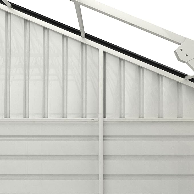 25x33 Outdoor Storage Shed, Extra Large Metal Garage Building, Heavy Duty Double Garage Shed with Side Door & 16 GA Steel Frame, Waterproof 2 Car Sheds for Car, Truck, Bike, Tool Storage, Cream