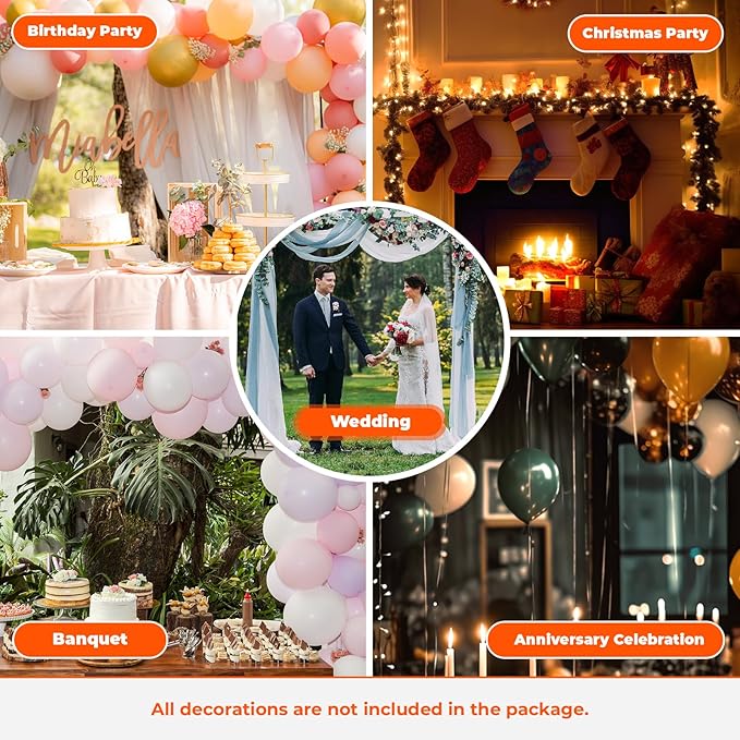 Silver Wedding Arch Stand for Ceremony Modern Metal Balloon Arch Stand Kit Garden Floral Arch Frame Background for Anniversary Birthday Party Home Outdoor Lawn Decor