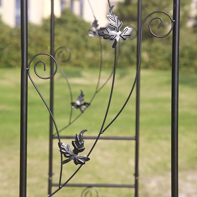 1. GO Steel Garden Arch, 7'5'' High x 3'7'' Wide, Garden Arbor for Various Climbing Plant, Outdoor Garden Lawn Backyard