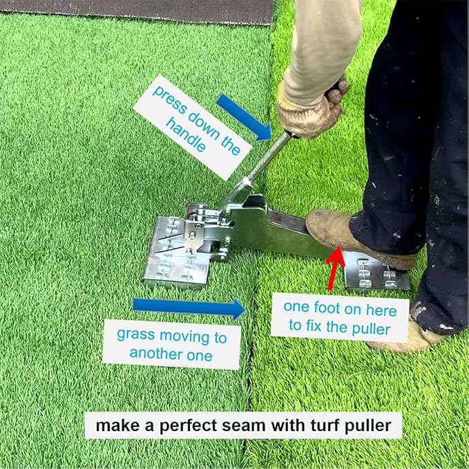 Artificial Grass Installation Tool Turf Puller Grass Fix for Synthetic Turf, Artificial Lawn