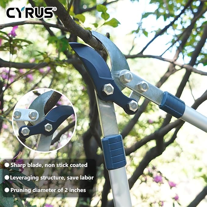 CYRUS Loppers for Tree Trimming 30 Inch,Garden Loppers Branch Cutter,Branch Trimmer with 2" Cutting Capacity and Long Handles Effortless Tree Limb Trimmer