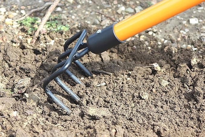 Ashman Garden Cultivator (6 Pack)– Sturdy Hand Tiller/Cultivator – Heavy Duty Blade for Digging, Loosening Soil and Weeding – Rubber Grip Handle for a Strong Hold – Rust Resistant.
