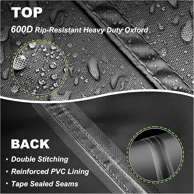 Porch Swing Cover 73 Inch Water-Resistant 600D Oxford Hanging Outdoor Swing Cover All Weather Protected Swing Covers for Outdoor Furniture (73x28x(35-28) Inch (Black))
