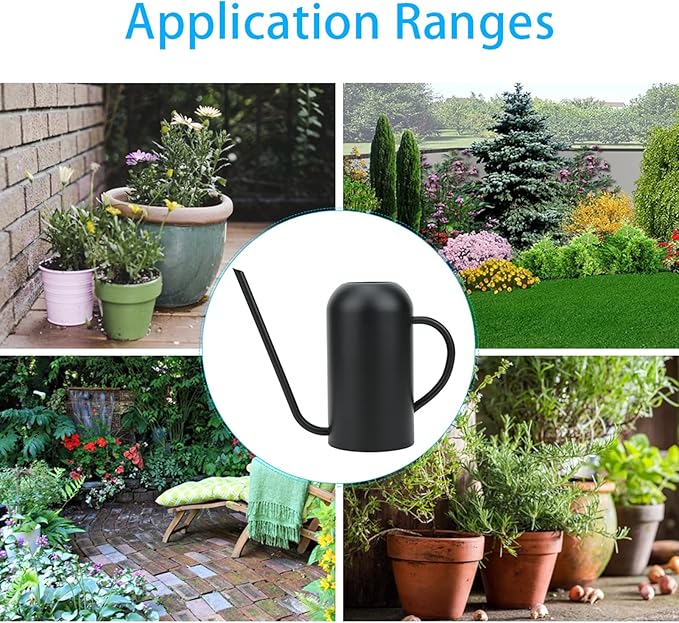 Long Spout Watering Can, 1.5L/50oz Stainless Steel Sprinkling Can Pot for Indoor Plants House Plants Flower Watering Pot Outdoor for Succulent Bonsai Garden