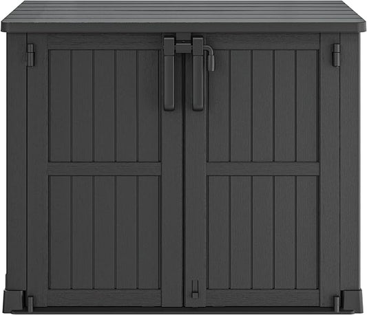 NUNU LAB Outdoor Storage Cabinet 36 Cu.Ft Garden Storage Shed Waterproof Lockable for Garden Hoses, Generator, and Lawn Mower