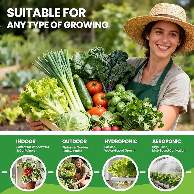 30 Heirloom Seeds Variety Pack - 18,500+ Non-GMO Seeds for Planting Vegetables, Home Garden Seeds for Hydroponic, Indoor and Outdoor, Christmas Unique Gift for Mother, Women, Mom, Friend, Her