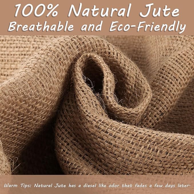 Kmise Burlap Potato Sack Race Bags (Pack of 6)，39"x25" Large Natural Jute Burlap Sacks for Kids & Adults, Reusable Eco-Friendly Grow Bag for Field Day Games, 3-Legged Races & Harvest Storage