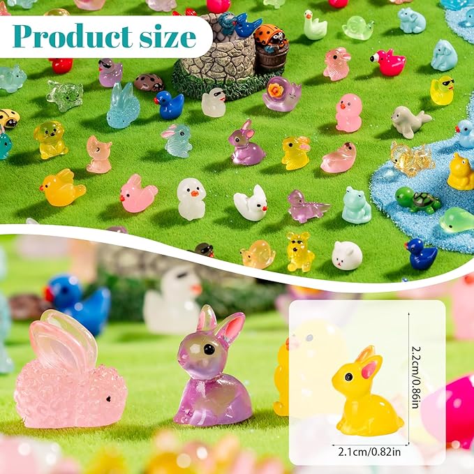 300pcs Mini Resin Animals300 Styles Variety Tiny Animals Figures Miniature Little Small Animal Figurines Bulk for Micro Fairy Garden Landscape Accessories Hide Crafts Decor Aquarium