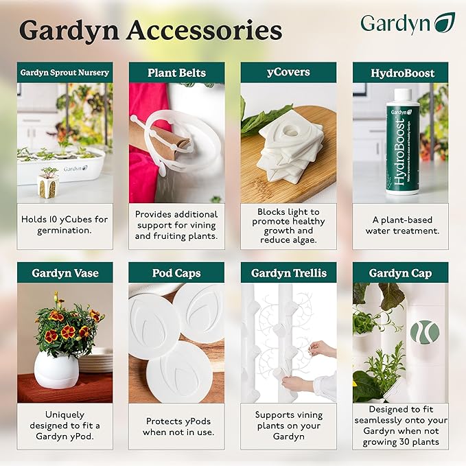 Gardyn Vase Complete Kit - Red Amaranth | Designed for use with Gardyn Hydroponics Growing System Kits & Vertical Garden Hydroponic Gardens | Bring Gardyn’s Indoor Plants to All Areas of Your Home