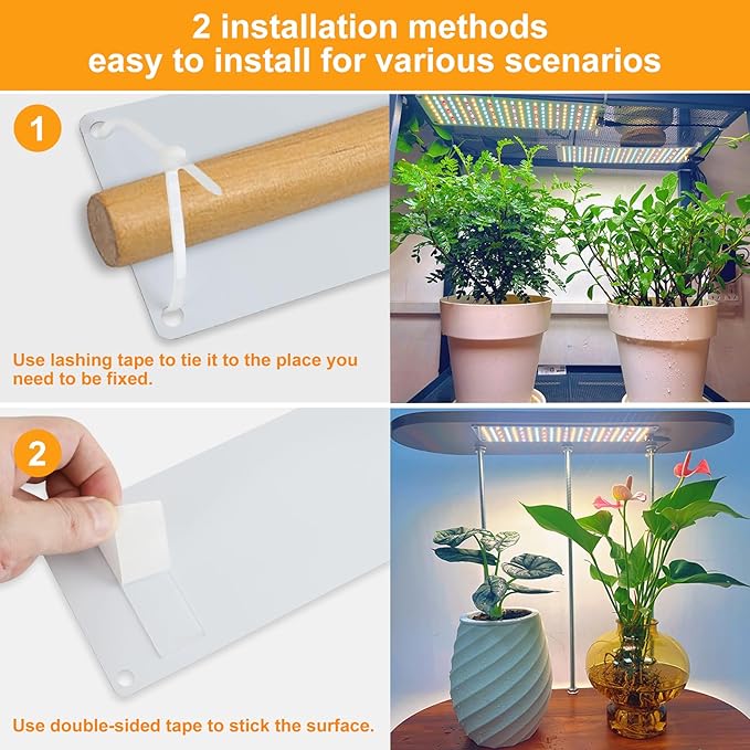 Led Grow Light,Ultra-Thin Panel Grow Lights for Indoor Plants,644LEDs Full Spectrum Grow Lights for Under Cabinet Plant, Grow Lamp with 3/9/12H Timer,10 Dimmable Levels for Plants Growing (4pcs Pro)